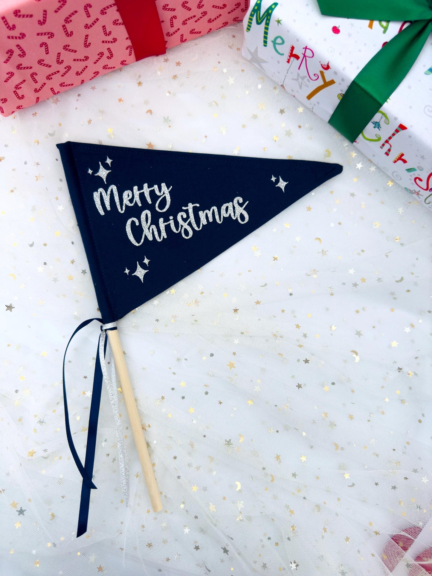"Merry Christmas" Christmas Pennant Flag
