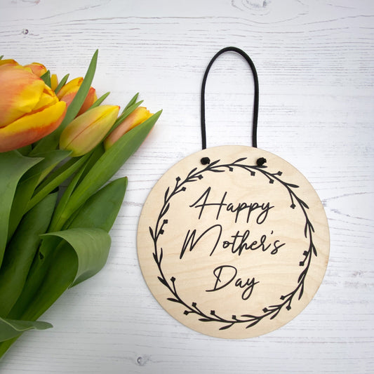 Happy Mother's Day Wooden wall sign