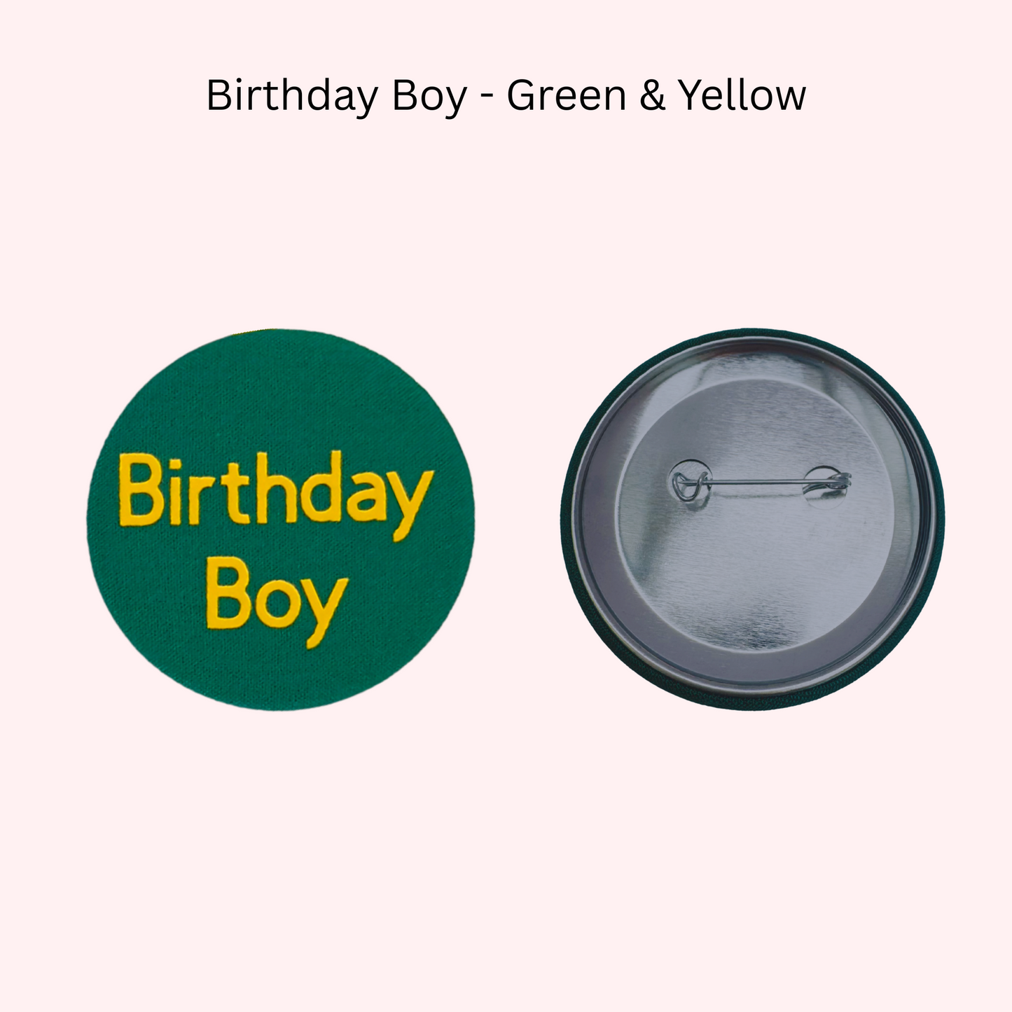 Birthday Fabric Badge - Samples