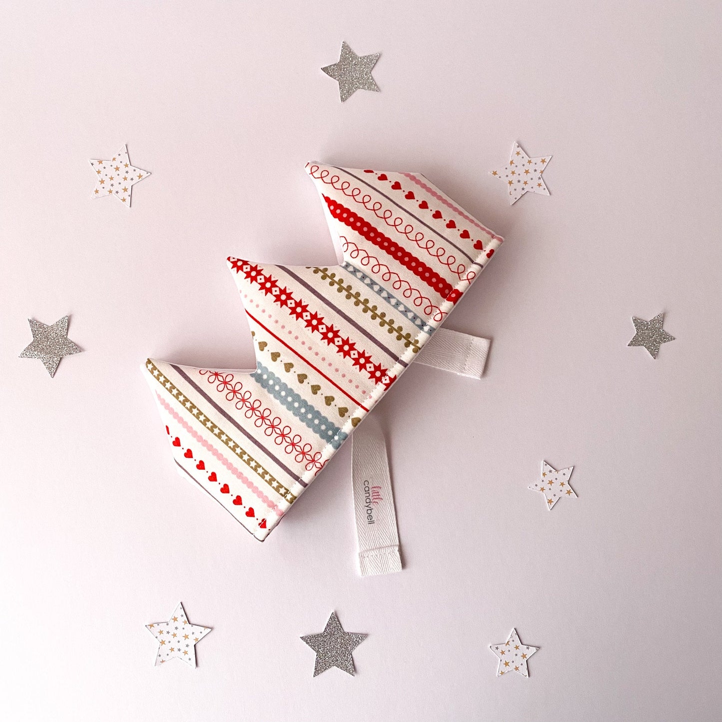 Festive Striped Christmas Crowns