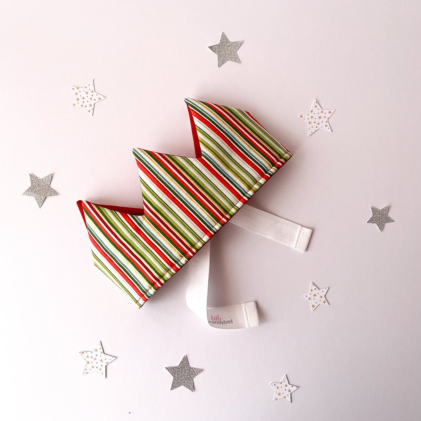Festive Striped Christmas Crowns