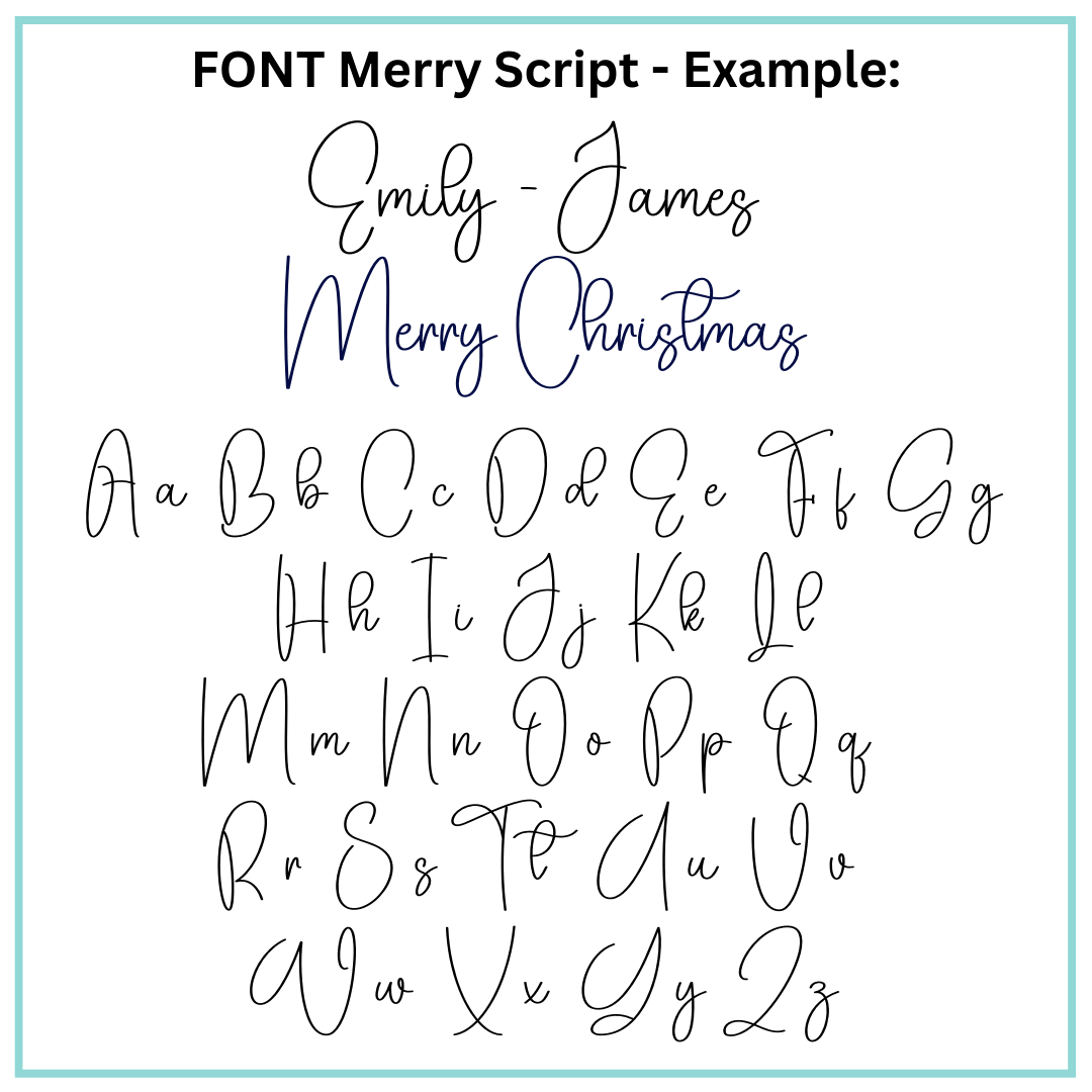 Midnight Baubles Christmas Ceramic Ornament - Personalised