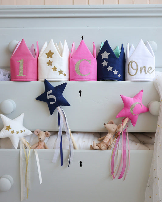 SAMPLE SALE - 1st Birthday Blush Pink Party Crown