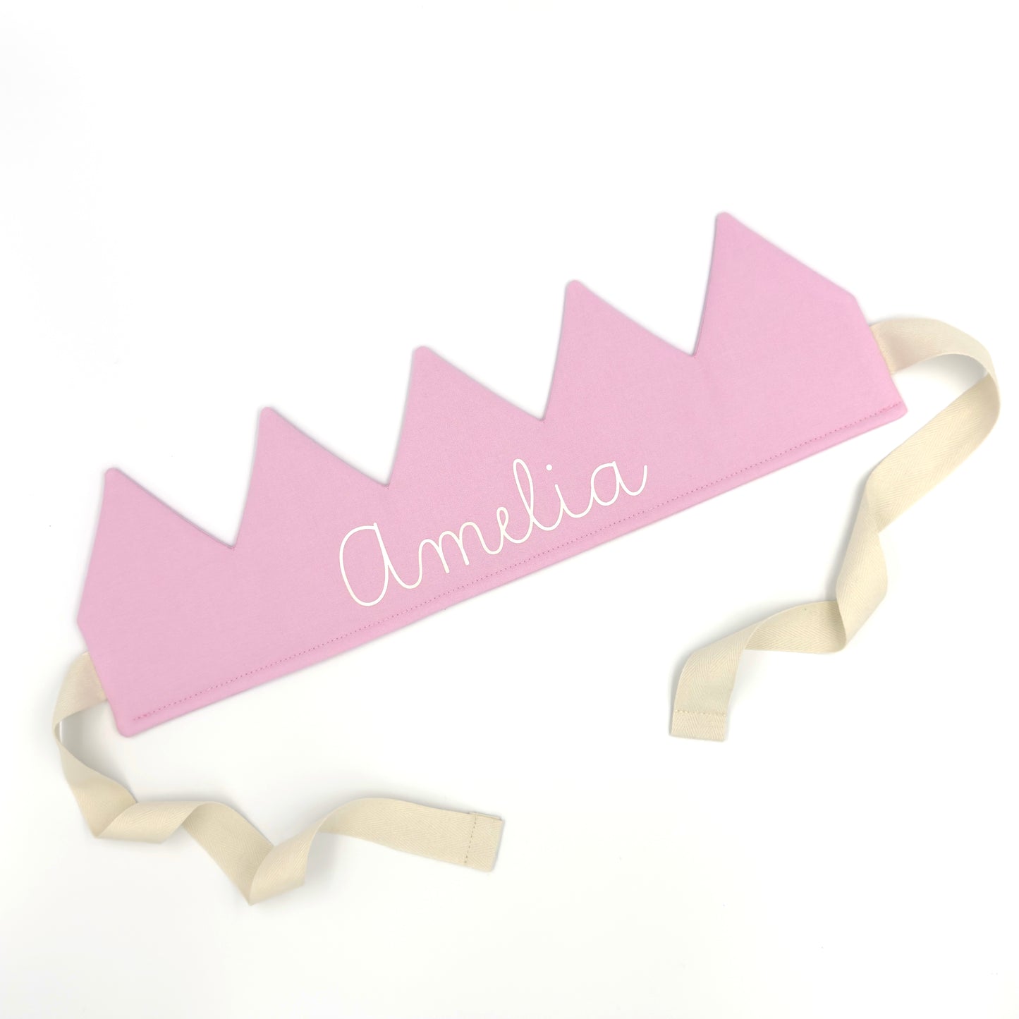 Baby Pink Personalised Birthday Crown