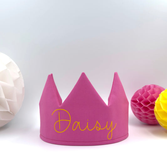 Candy Pink Personalised Birthday Crown