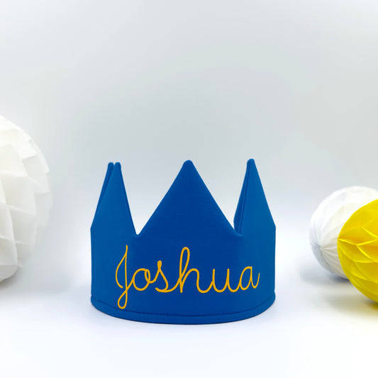 Cobalt Blue Personalised Birthday Crown