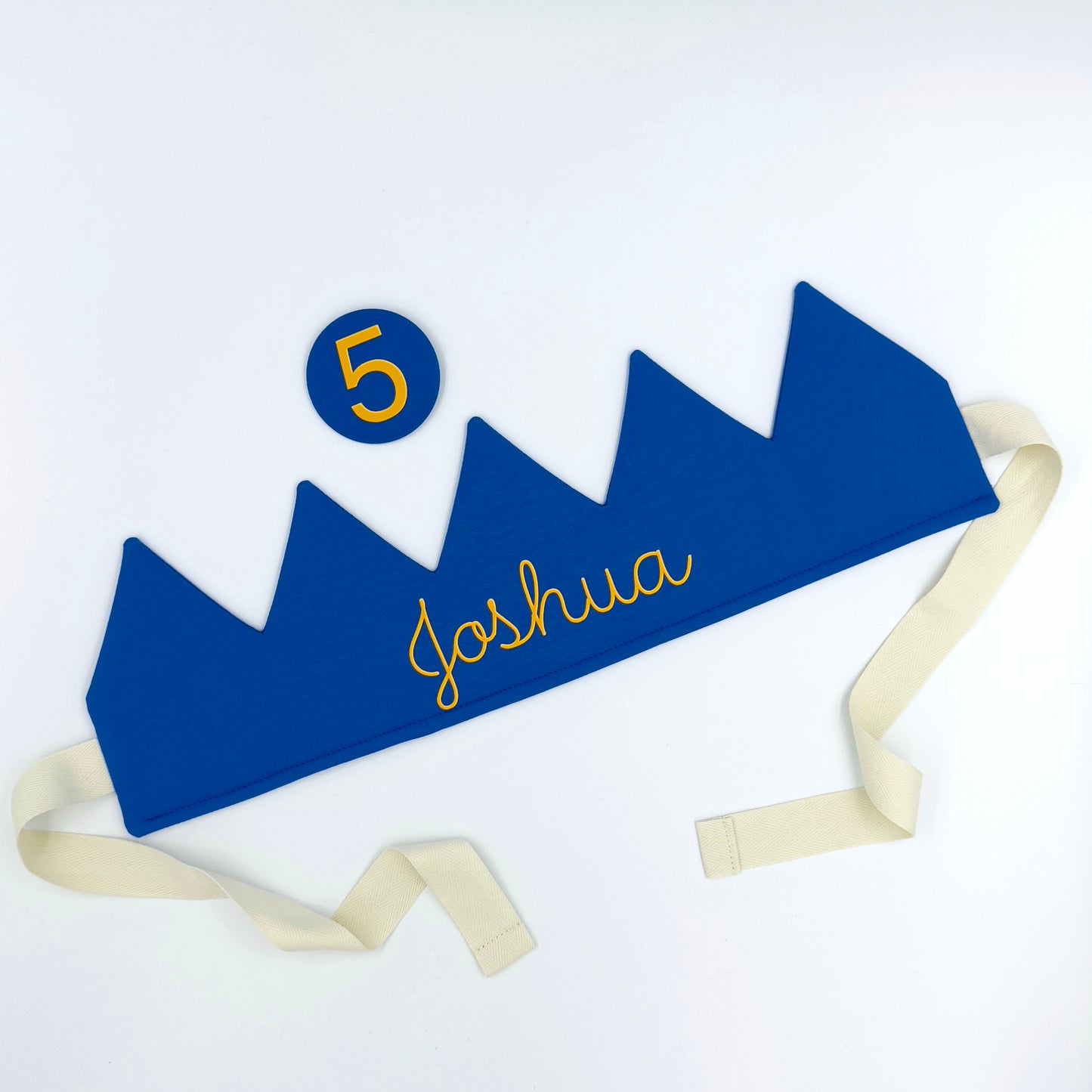 Cobalt Blue Personalised Birthday Crown