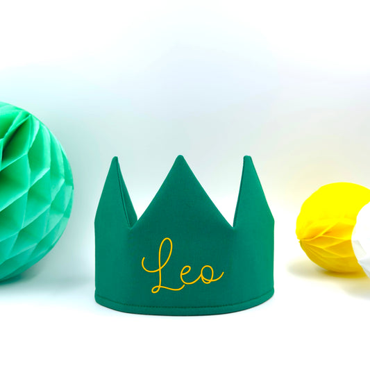 Green Personalised Birthday Crown