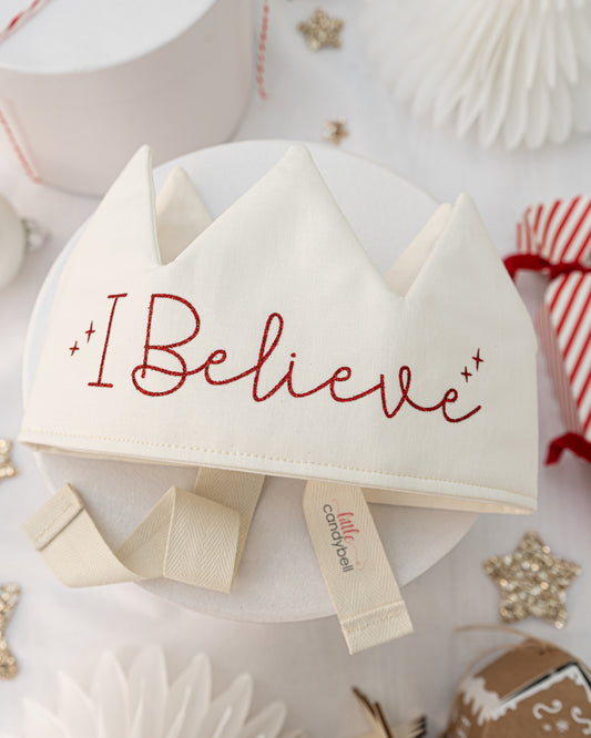 Ivory Personalised Christmas Party Crown