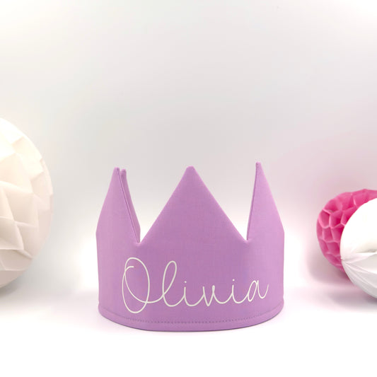 Lilac Personalised Birthday Crown
