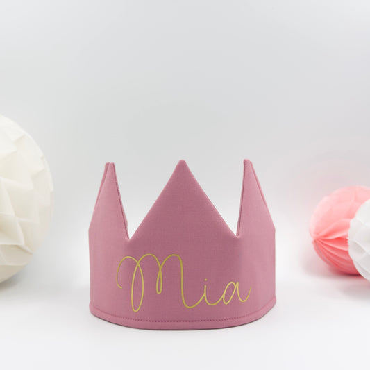 Rose Pink Personalised Birthday Crown