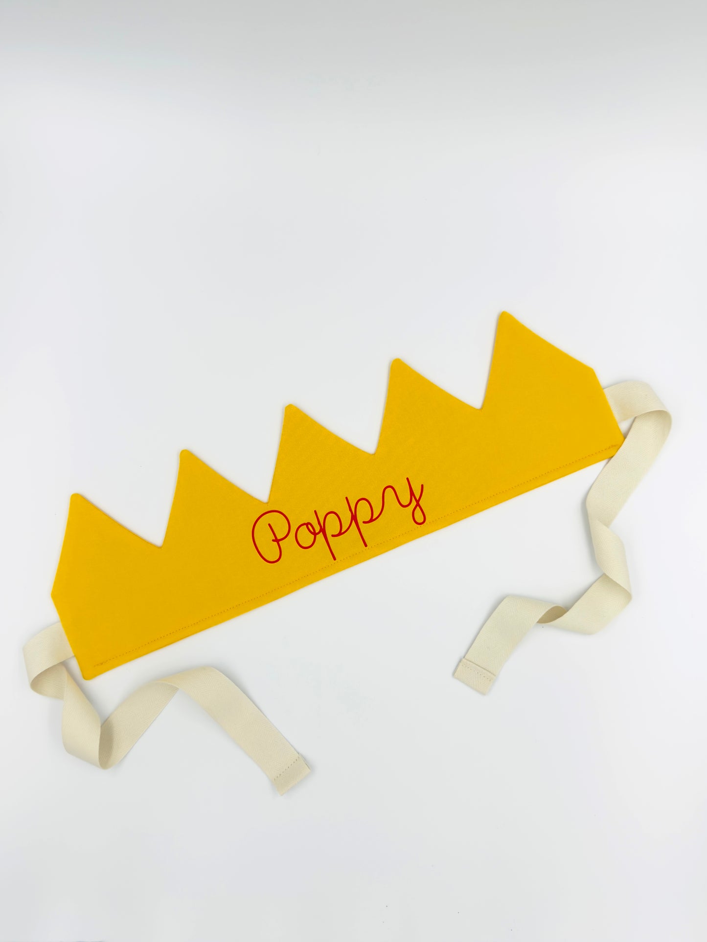 Golden Yellow Personalised Birthday Crown