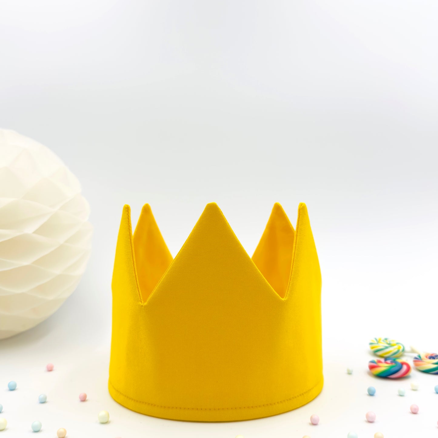 Golden Yellow Personalised Birthday Crown