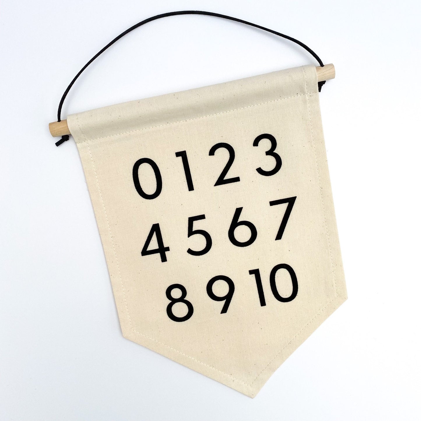 Numbers Fabric Wall Banner with Educational style font