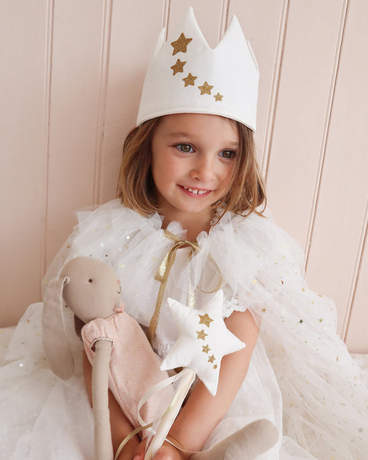 Ivory with Stars Birthday Party Crown