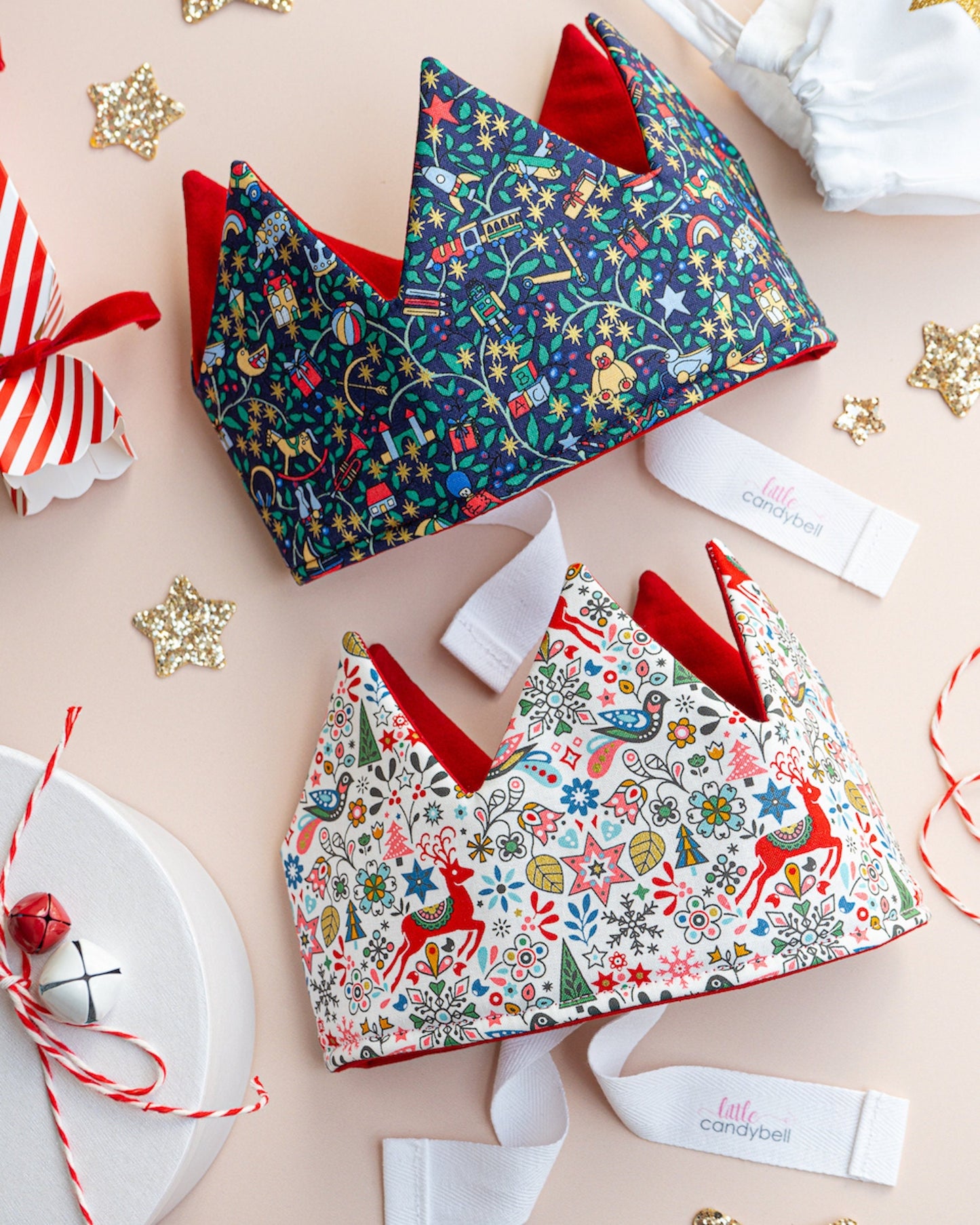 Liberty Print Party Christmas Crowns