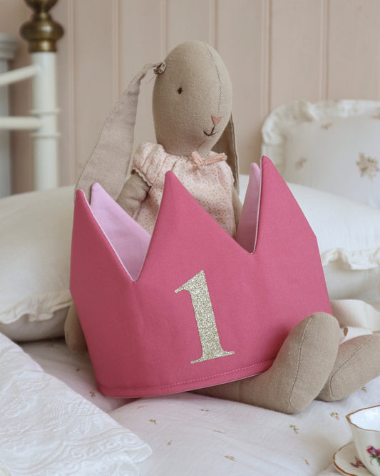 SAMPLE SALE - 1st Birthday Blush Pink Party Crown