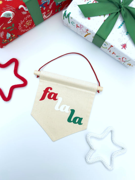 Fa La La Christmas Wall Banner
