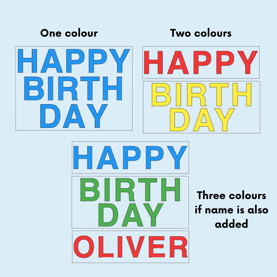 HAPPY BIRTHDAY  Reusable Static Cling Vinyl Window Decals