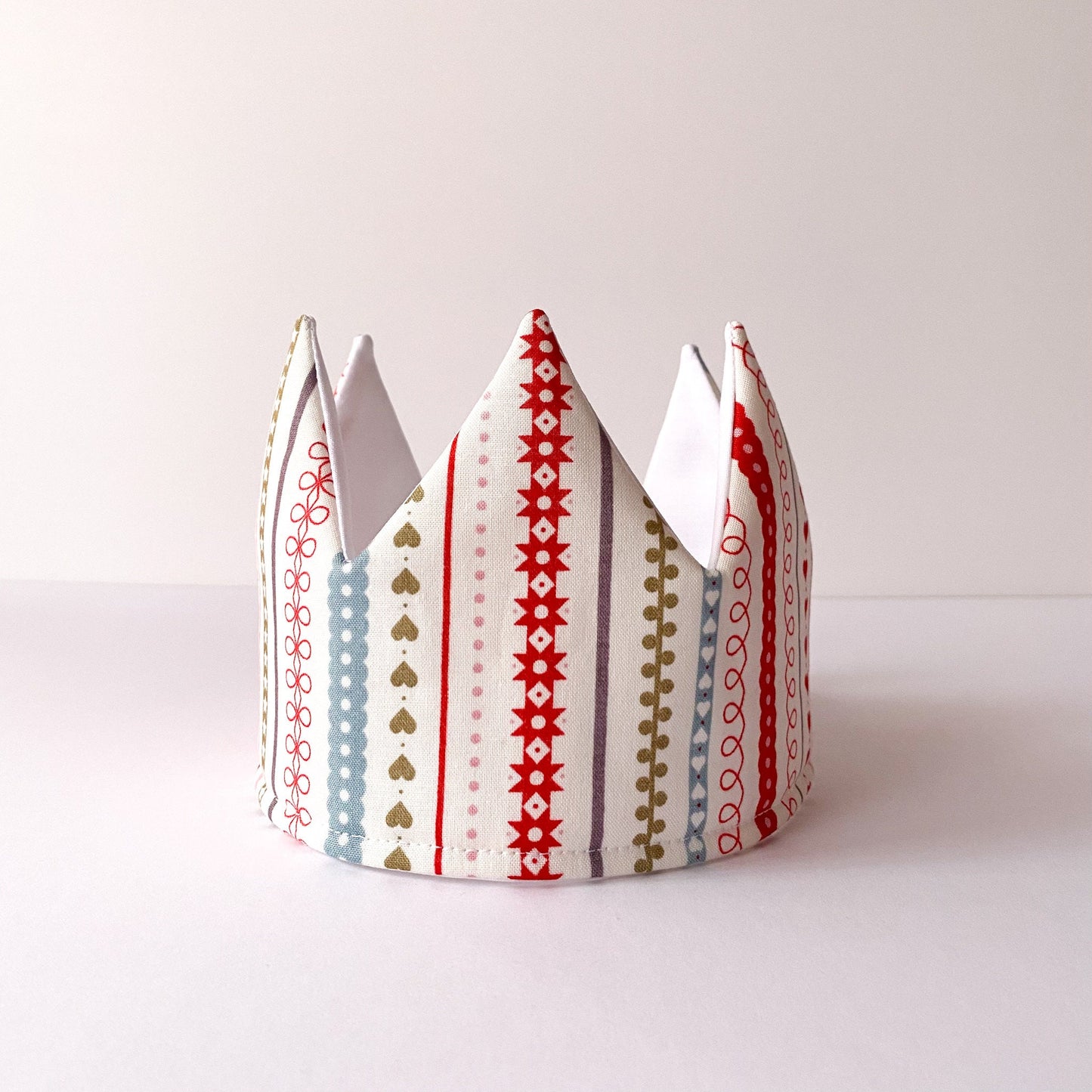 Festive Striped Christmas Crowns