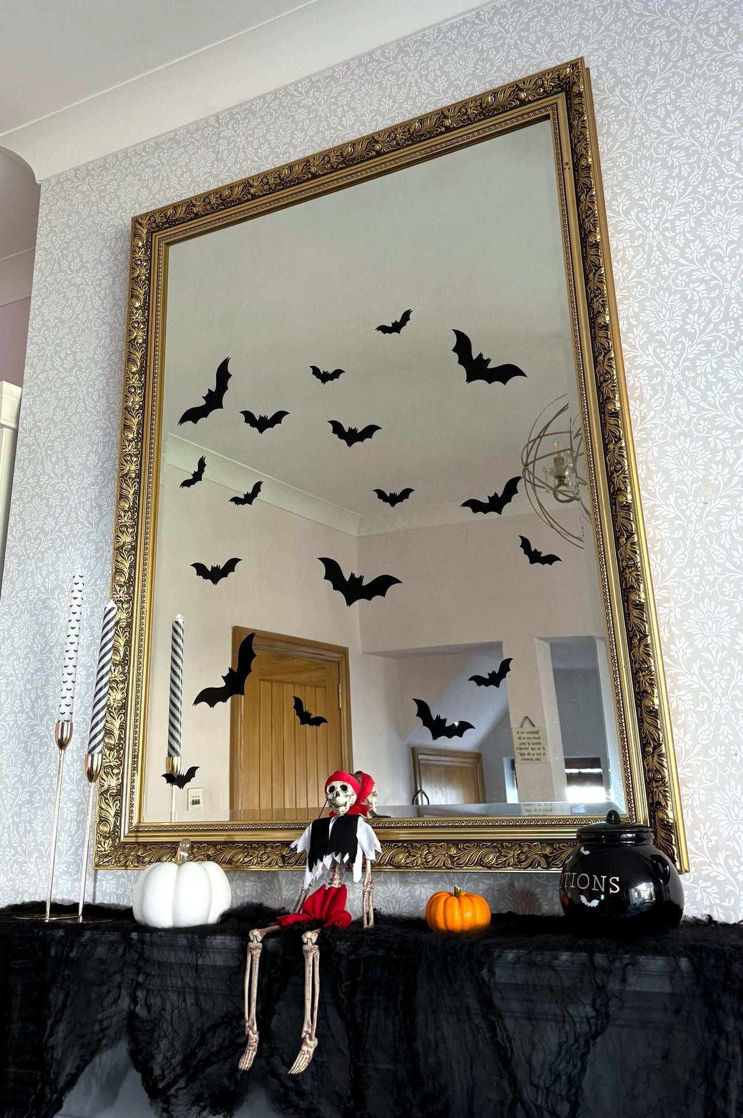 Halloween Bat Reusable Static Cling Vinyl Window Decals