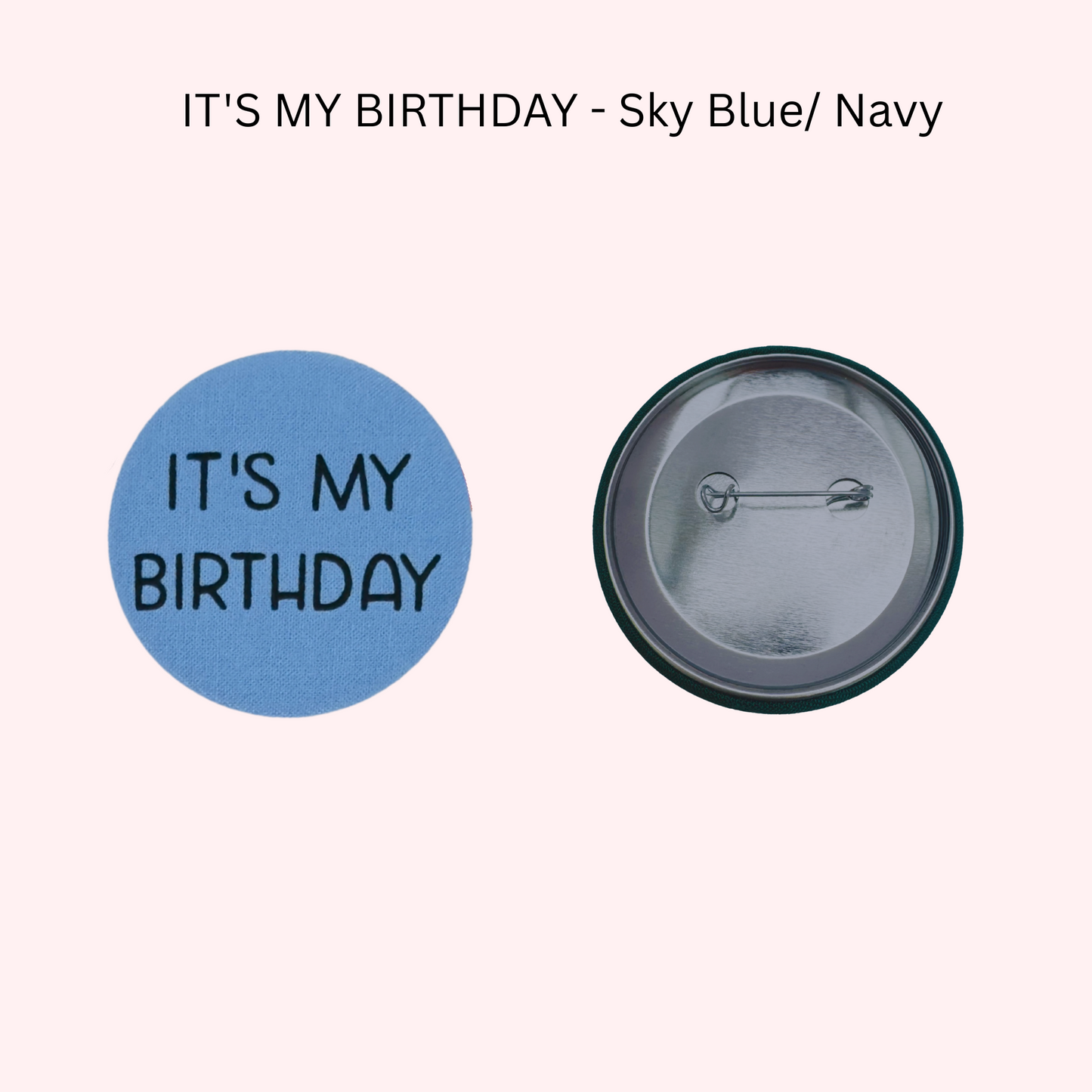 Birthday Fabric Badge - Samples