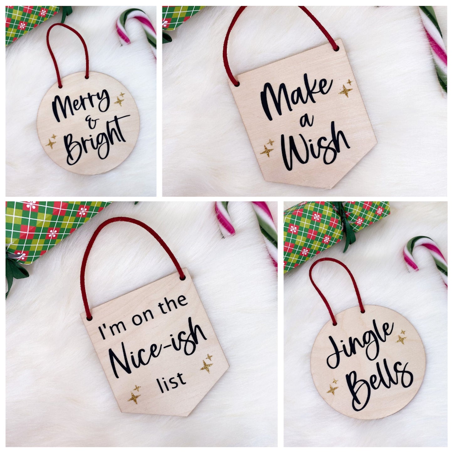Christmas wooden mini signs