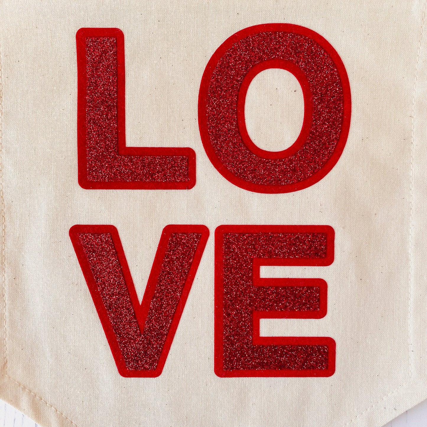 SAMPLE SALE - LOVE Fabric Wall Banner