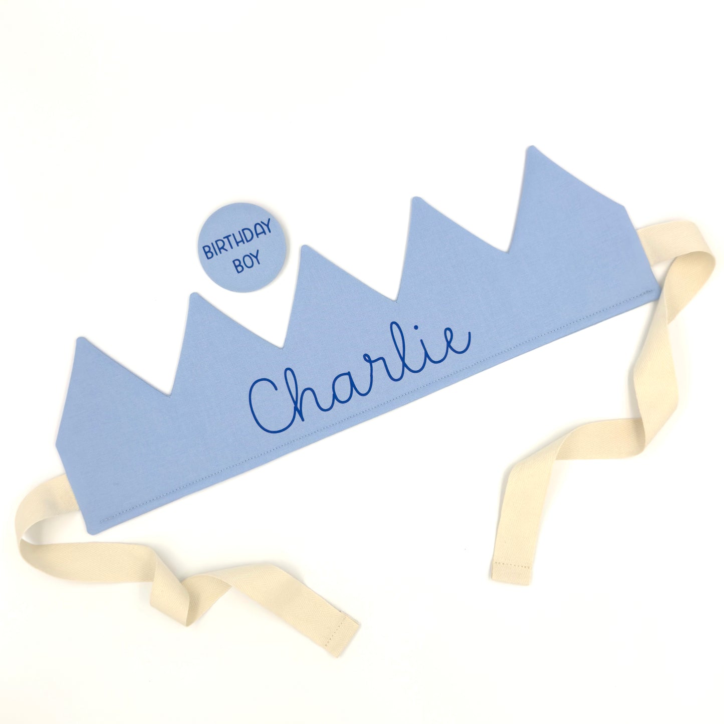 Baby Blue Personalised Birthday Crown