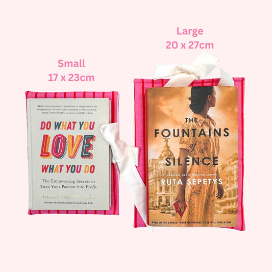 Berry Stripes Book Sleeve