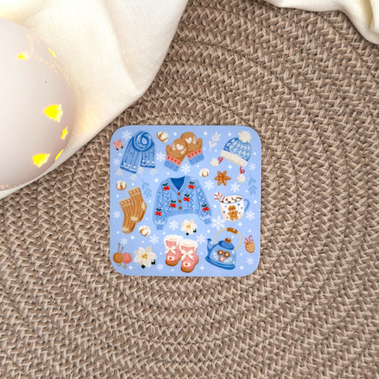 Winter Whispers Christmas coaster