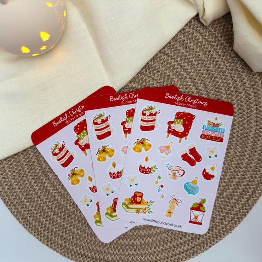 Bookish Christmas Sticker Sheet