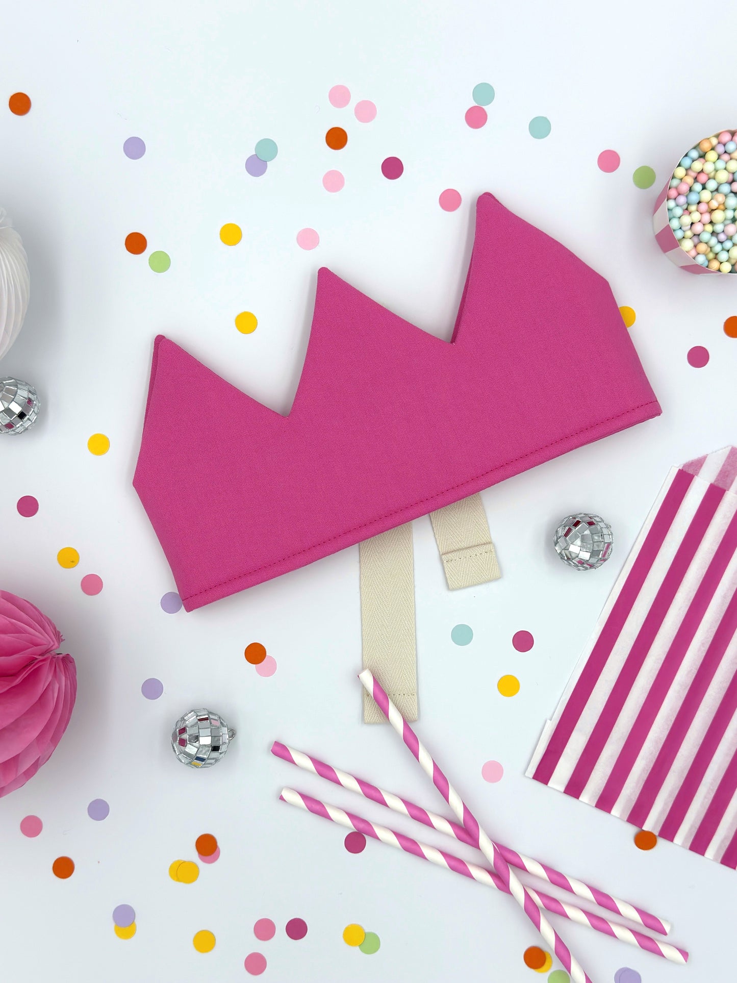 Candy Pink Personalised Birthday Crown