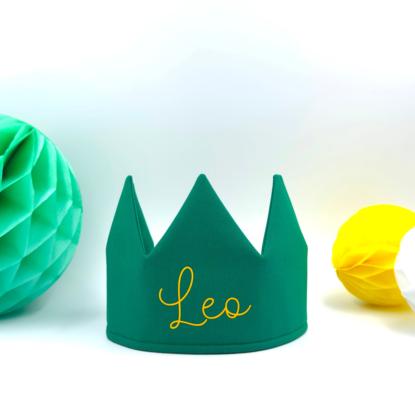 Green Personalised Birthday Crown