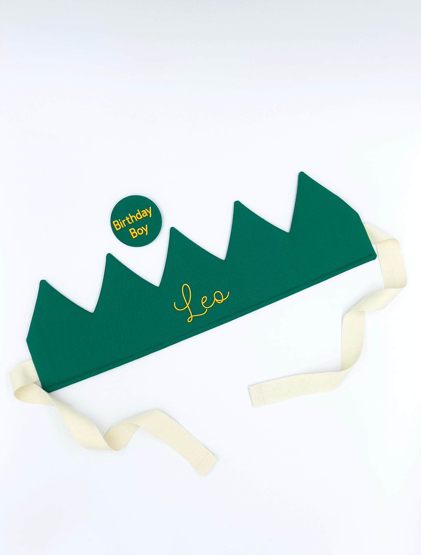 Green Personalised Birthday Crown
