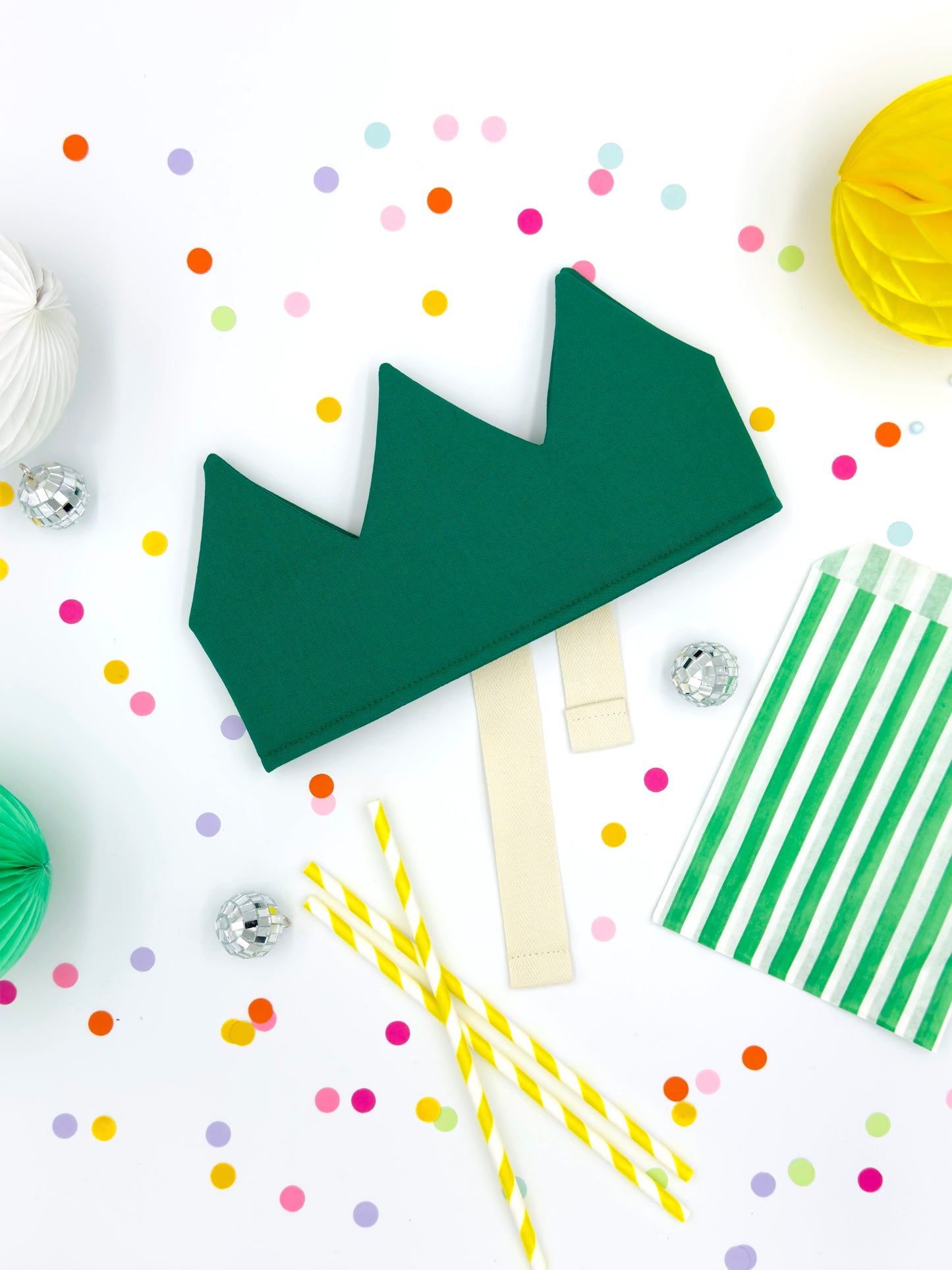 Green Personalised Birthday Crown