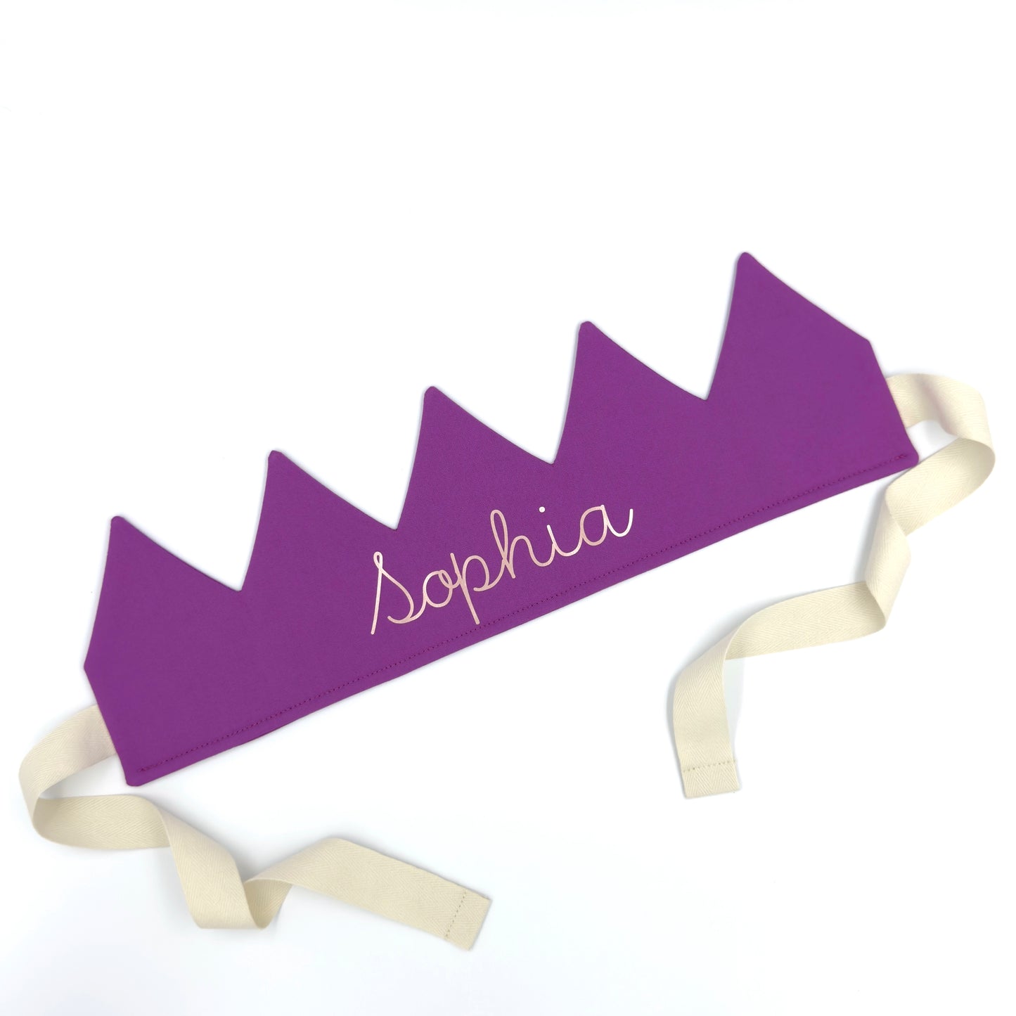 Magenta Purple Personalised Birthday Crown