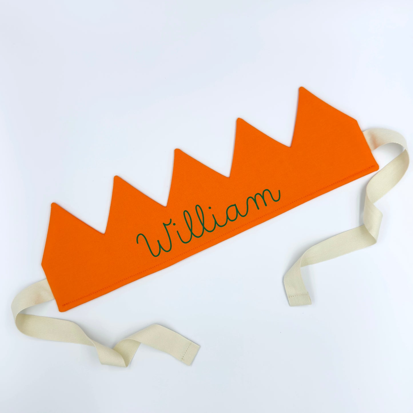 Orange Personalised Birthday Crown