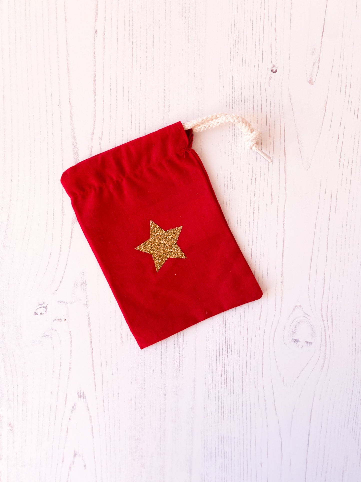Gold Star Christmas Party & Table Gift Favour Bag