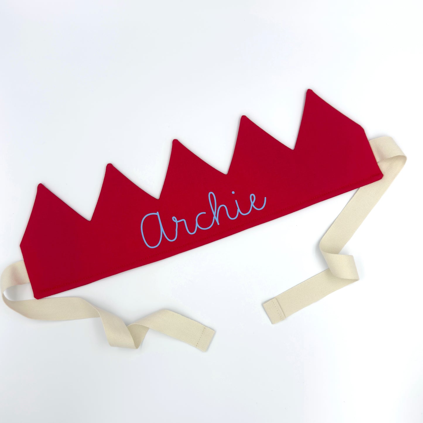 Red Personalised Birthday Crown