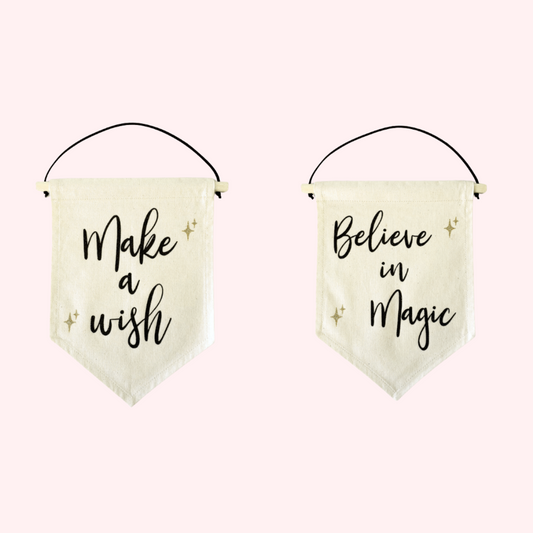 Make a Wish / Believe in Magic Wall Banners