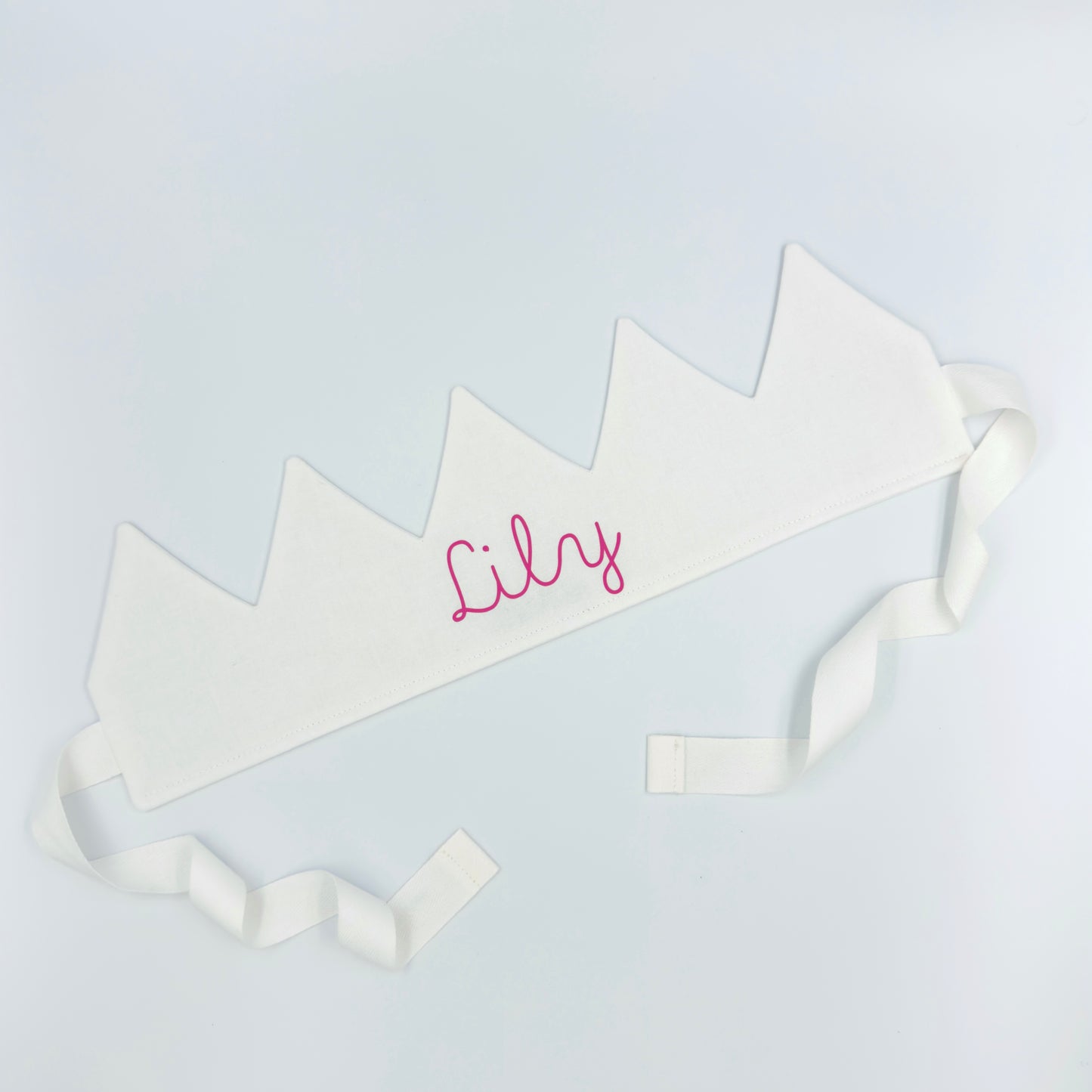 White Personalised Birthday Crown