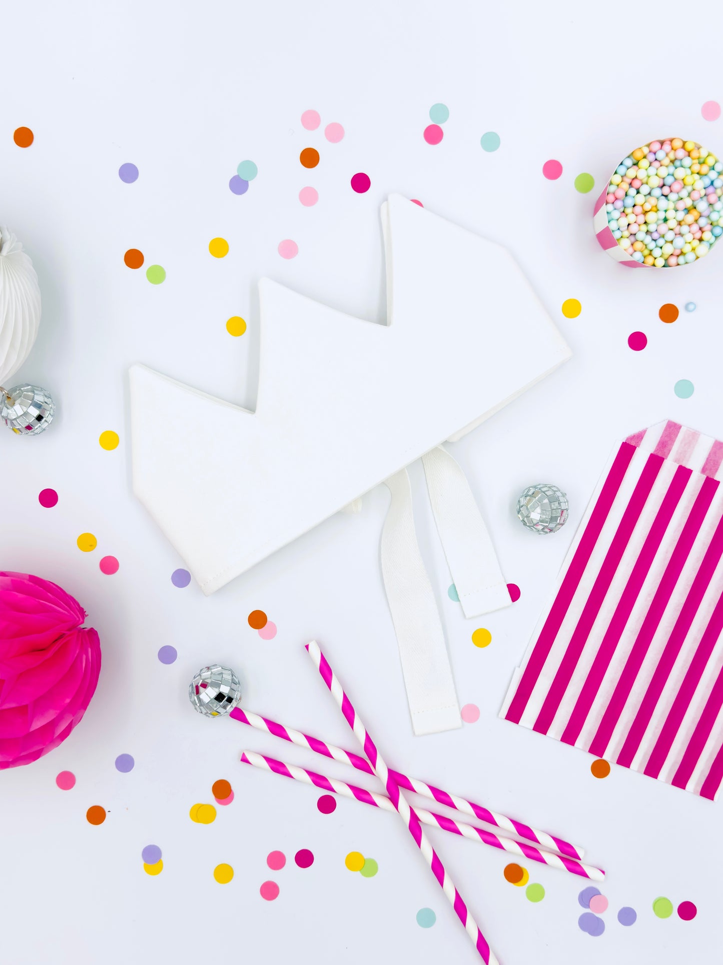 White Personalised Birthday Crown