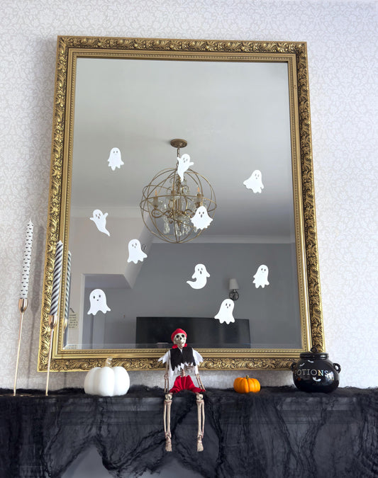 Halloween Ghosts Reusable Static Cling Vinyl Window Decals