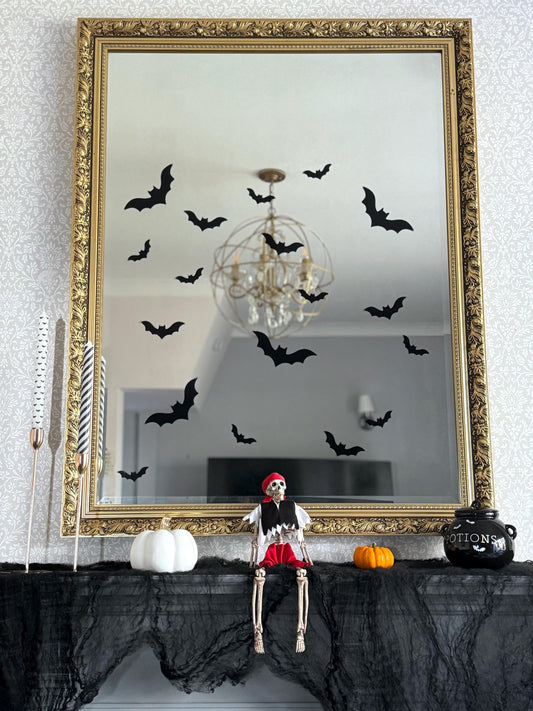 Halloween Bat Reusable Static Cling Vinyl Window Decals