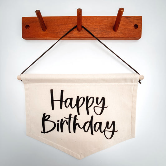 Happy Birthday Fabric Wall Banner