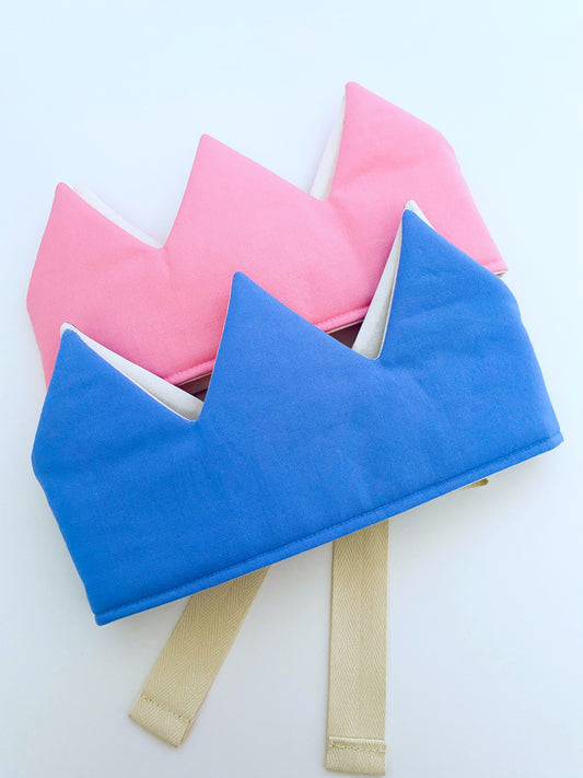 SAMPLE SALE - Carnation Pink and Sky Blue Party Crowns