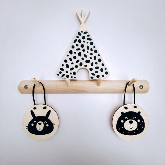 Mini Animals Scandi Wooden banners / signs