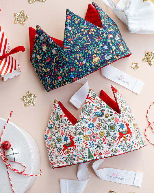 Liberty Print Party Christmas Crowns