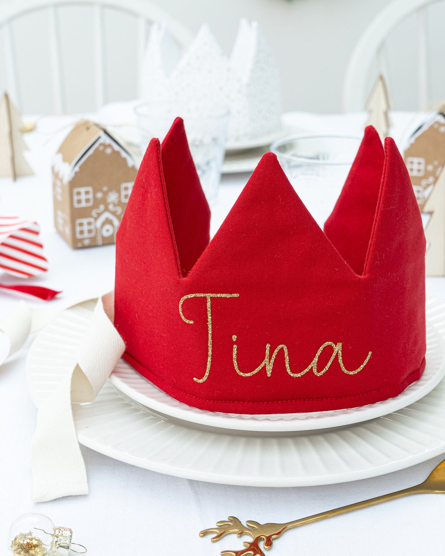Set of Personalised Party Christmas Crowns